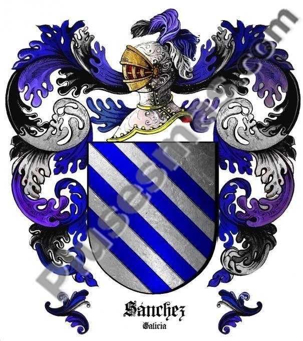 Escudo del apellido Sánchez Galicia