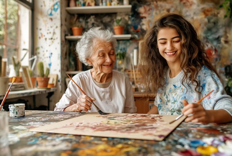 Ideas de hobbies creativos para las residencias de ancianos