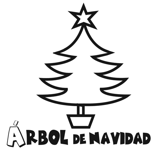 Colorear un árbol de navidad