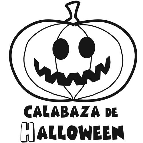 Colorear la calabaza de halloween