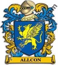 Escudo del apellido Allcon