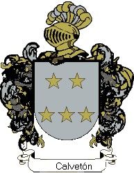 Escudo del apellido Calvetón