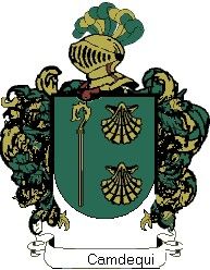 Escudo del apellido Camdequi