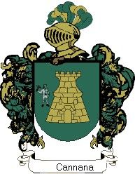 Escudo del apellido Cannana