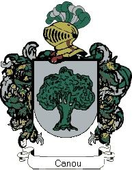 Escudo del apellido Canou