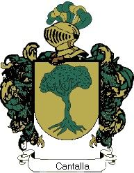 Escudo del apellido Cantalla