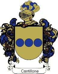 Escudo del apellido Cantillone