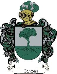 Escudo del apellido Cantons