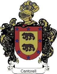 Escudo del apellido Cantorell