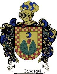 Escudo del apellido Capdegui