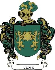 Escudo del apellido Capiro