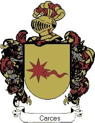 Escudo del apellido Carces