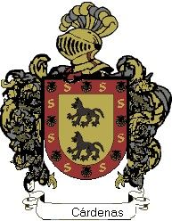 Escudo del apellido Cardeñas