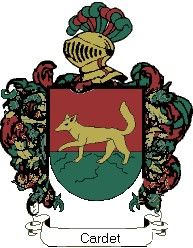 Escudo del apellido Cardet