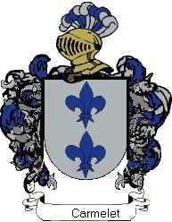 Escudo del apellido Carmelet