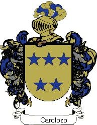 Escudo del apellido Carolozo