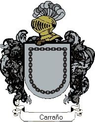 Escudo del apellido Carraño