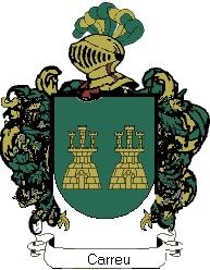 Escudo del apellido Carreu