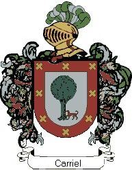 Escudo del apellido Carriel