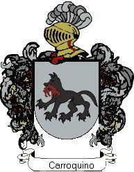 Escudo del apellido Carroquino