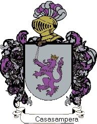 Escudo del apellido Casasampera