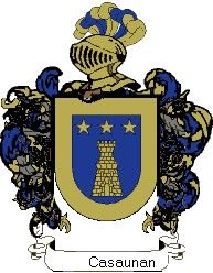 Escudo del apellido Casaunan