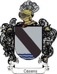 Escudo del apellido Casens