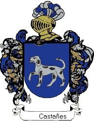 Escudo del apellido Castañes