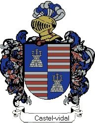 Escudo del apellido Castel-vidal