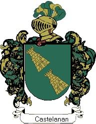 Escudo del apellido Castelanan