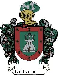 Escudo del apellido Castelldasens