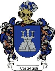 Escudo del apellido Castellgali