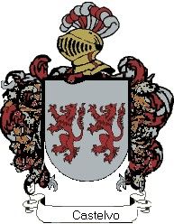 Escudo del apellido Castelvo