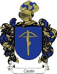 Escudo del apellido Castín