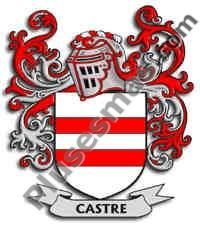 Escudo del apellido Castre