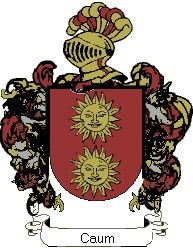 Escudo del apellido Caum