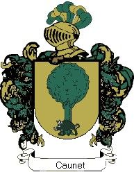 Escudo del apellido Caunet