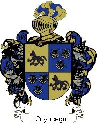 Escudo del apellido Cayacegui