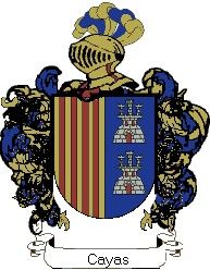 Escudo del apellido Cayas