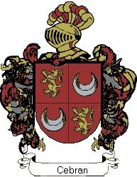 Escudo del apellido Cebran