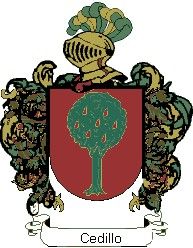 Escudo del apellido Cedillo