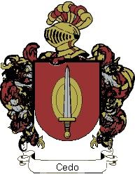 Escudo del apellido Cedo