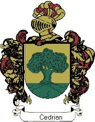 Escudo del apellido Cedrián