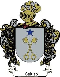 Escudo del apellido Celusa