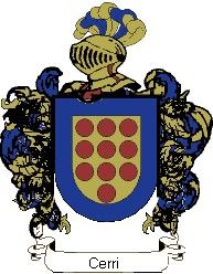 Escudo del apellido Cerri