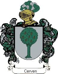 Escudo del apellido Cerven