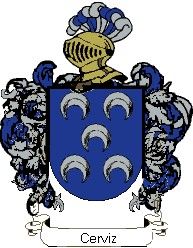 Escudo del apellido Cerviz