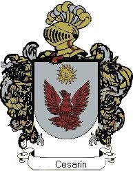 Escudo del apellido Cesarín