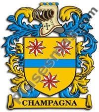 Escudo del apellido Champagna