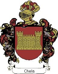 Escudo del apellido Chela